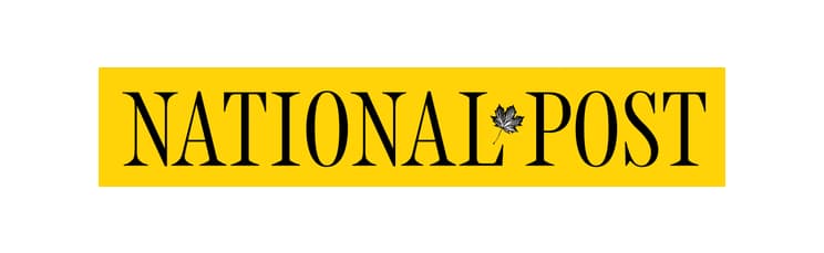 National Post logo with black text on a yellow background and a black maple leaf between the words "National" and "Post." Perfect for press release distribution to help you gain exclusive access to 500+ news outlets.