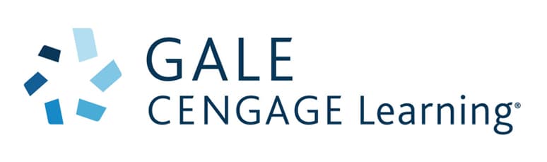 Gale Cengage Learning logo with a blue geometric icon to the left of the company name in blue text on a white background.