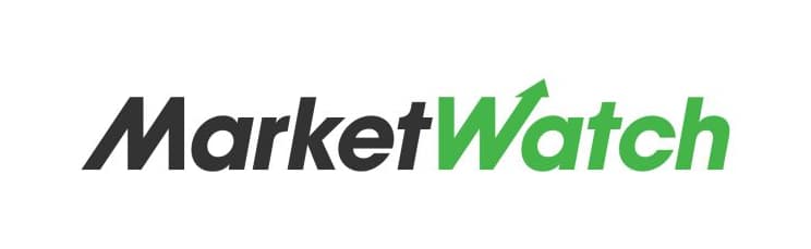 MarketWatch logo with "Market" in black and "Watch" in green, featuring an upward-pointing arrow integrated into the letter "W.